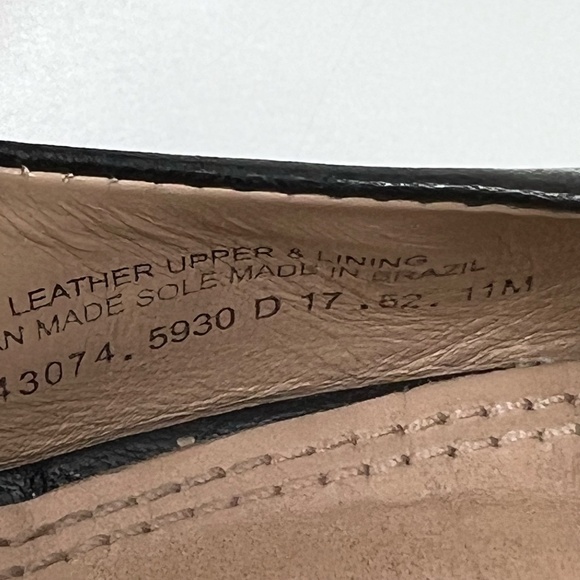 Tory Burch Black Wedge Heels Logo Pumps Womens 11 Business Casual Dressy Comfort - Picture 14 of 16